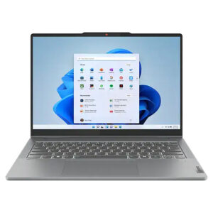 Lenovo IdeaPad 5 2-in-1 convertible laptop in tablet mode with a stylus pen, showcasing its versatility and vibrant touchscreen display.